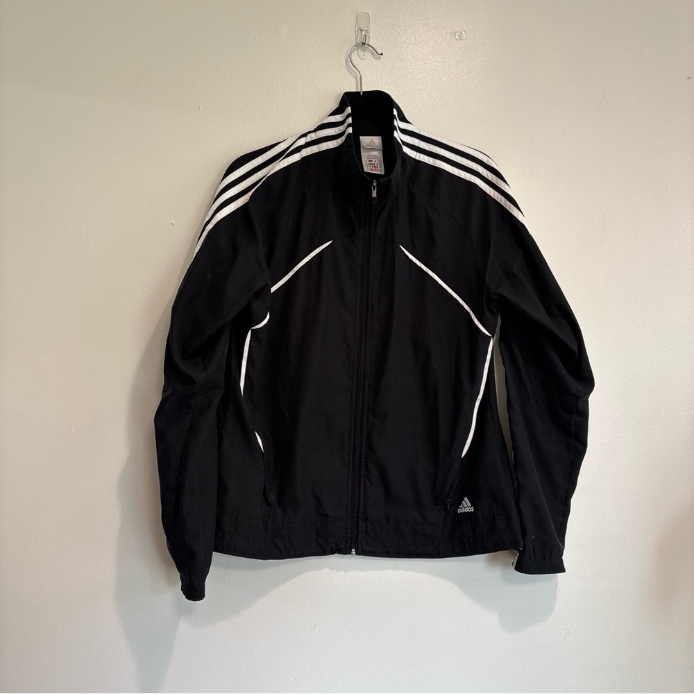 Adidas Full Zip Down Jacket Medium Black And White - image 1